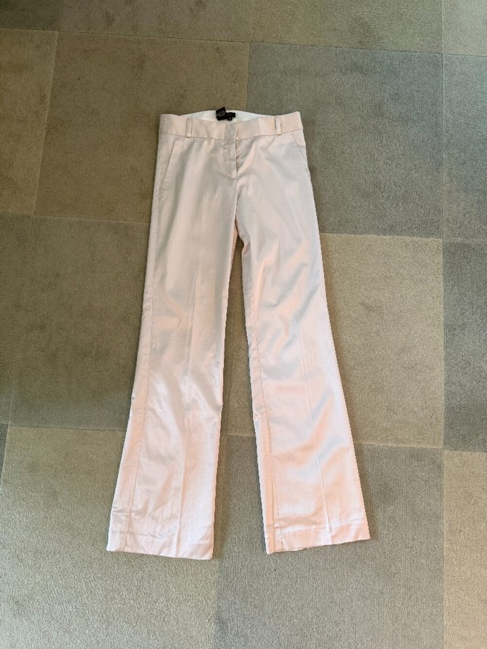 BCBG Wide Leg Cream Silky Pants - Size 0